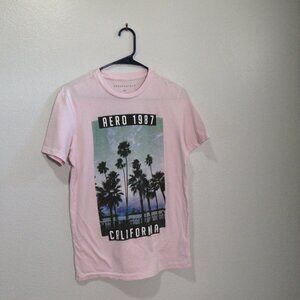 Aéropostale Pink California Graphic Tee Shirt Size XSmall